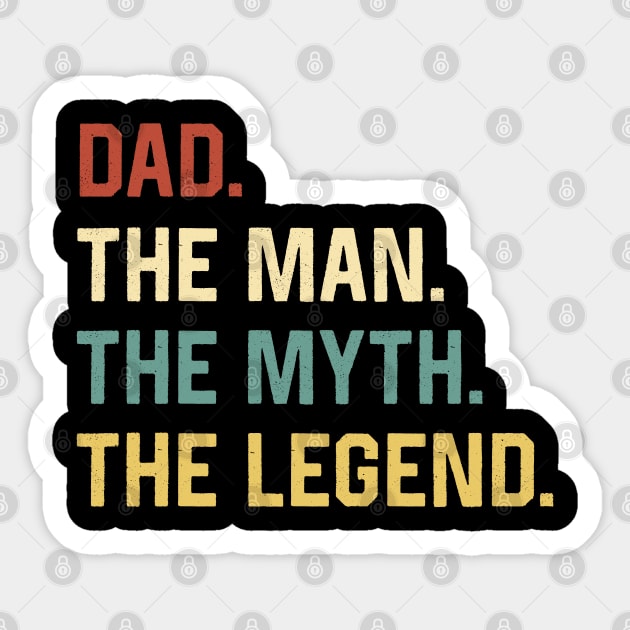 Fathers Day Shirt The Man Myth Legend Dad Papa Gift Sticker by Marang